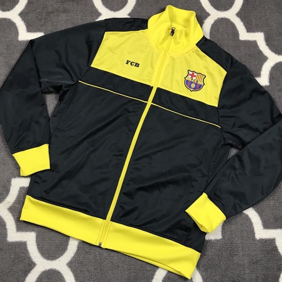 fcb Other - FC Barcalona FCB Track Jacket Mens Large L Soccer